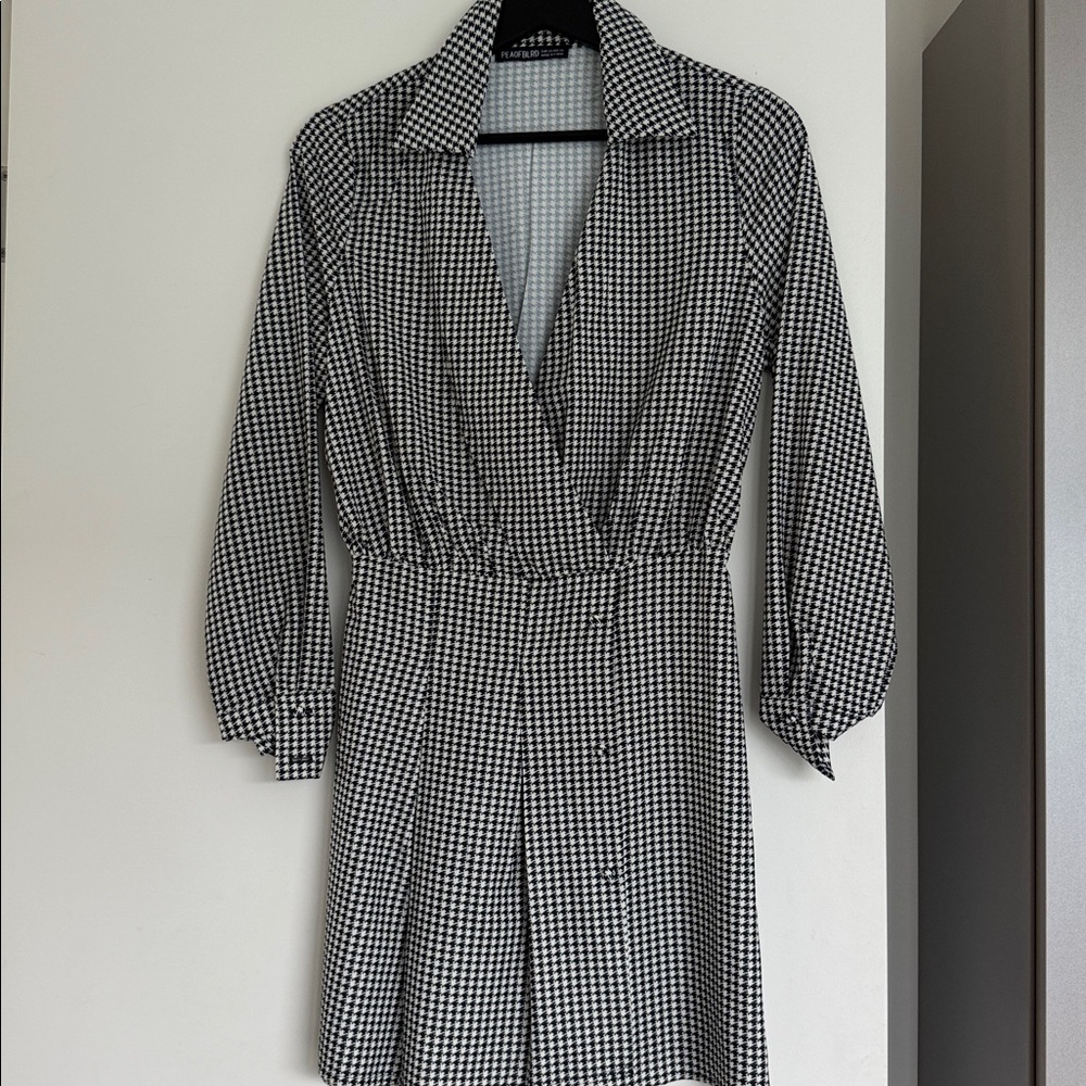 Black and White Checkered Dress